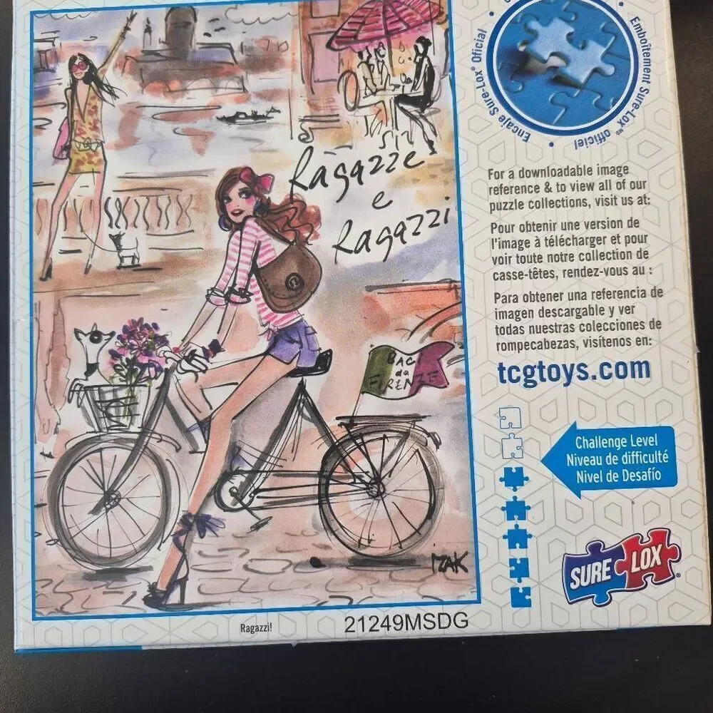Sure-Lox Ooh La La Ragazzi 1000 pc Jigsaw Puzzle